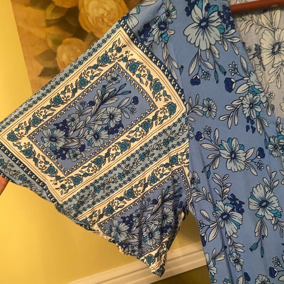 Bridgerton Vibes CottageCore Blue Dream Dress - Picture 3 of 5